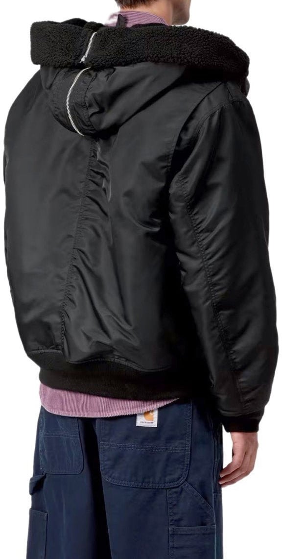 Carhartt CARHARTT WIP OLTERO HOODED BOMBER JACKET Zwart