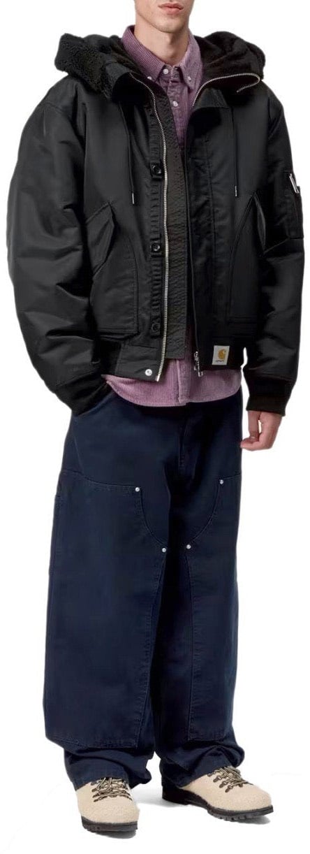 Carhartt CARHARTT WIP OLTERO HOODED BOMBER JACKET Zwart