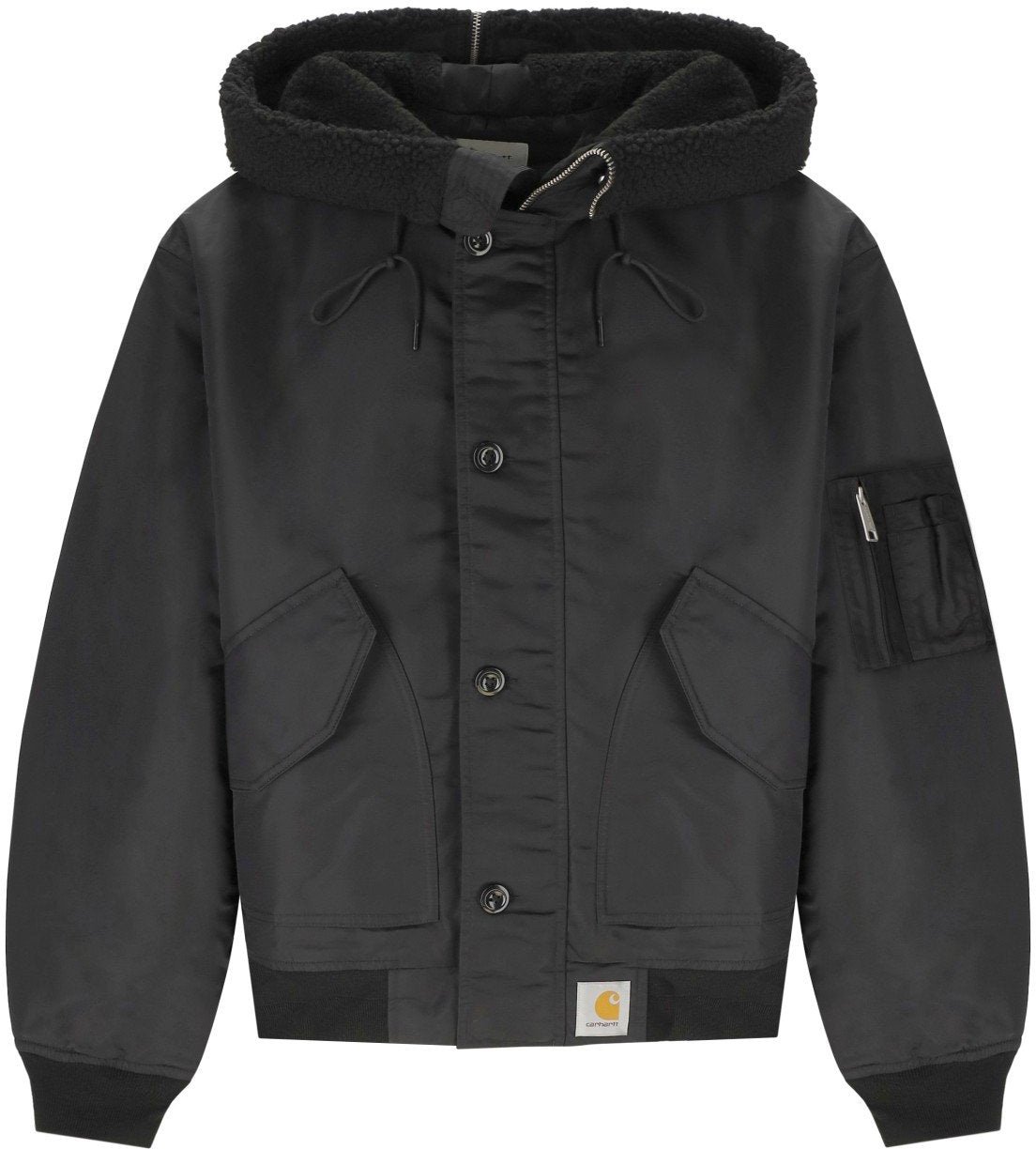 Carhartt CARHARTT WIP OLTERO HOODED BOMBER JACKET Zwart