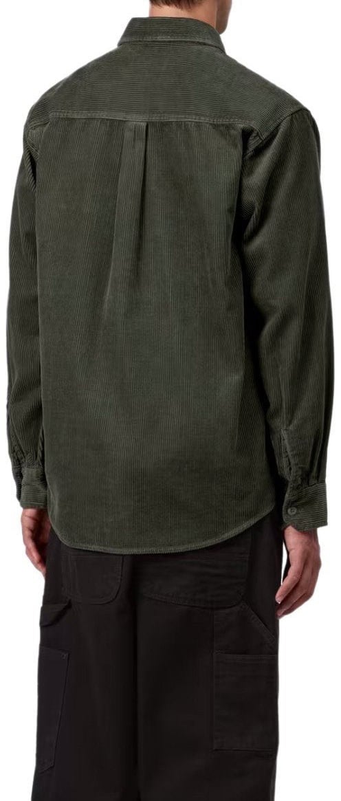 Carhartt CARHARTT WIP L/S FLINT OPUNTIA SHIRT Groen