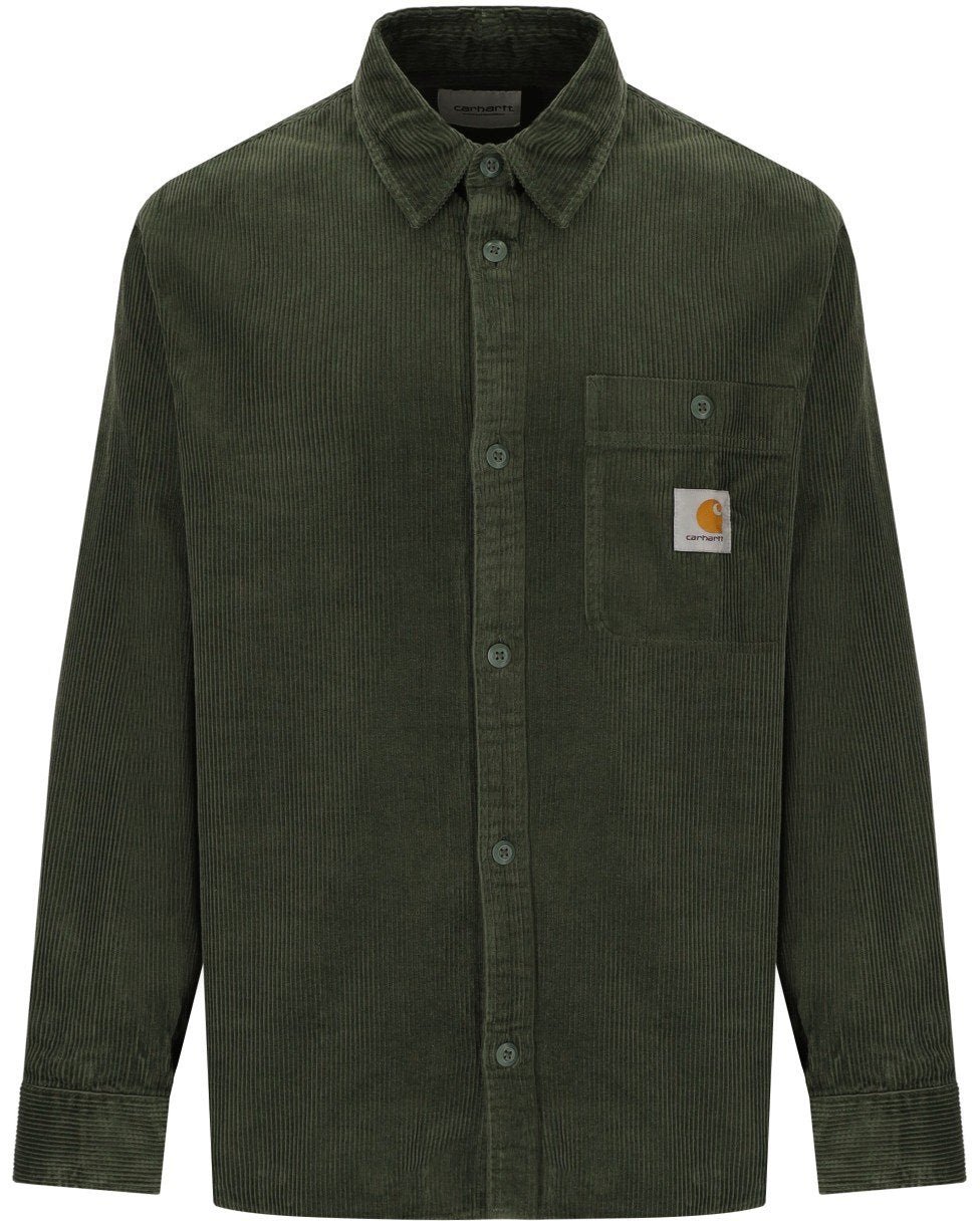 Carhartt CARHARTT WIP L/S FLINT OPUNTIA SHIRT Groen