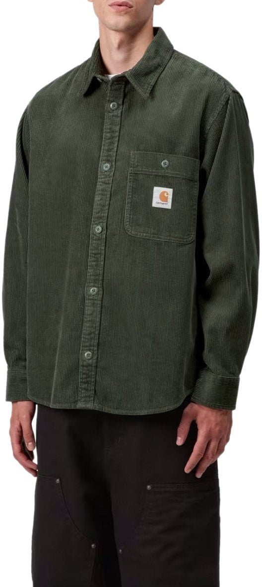 Carhartt CARHARTT WIP L/S FLINT OPUNTIA SHIRT Groen