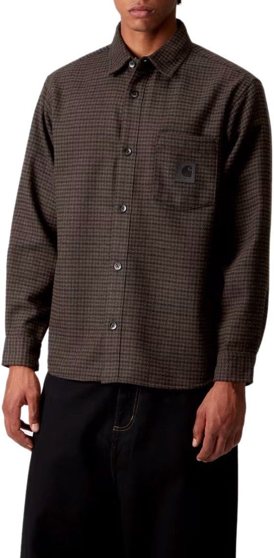 Carhartt CARHARTT WIP L/S LOWIS VITOLA HEATHER SHIRT Bruin