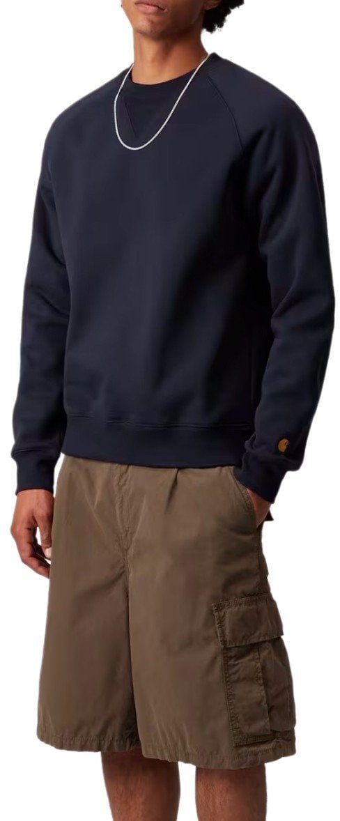 Carhartt CARHARTT WIP CHASE NAVY SWEATSHIRT Blauw