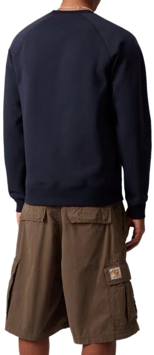 Carhartt CARHARTT WIP CHASE NAVY SWEATSHIRT Blauw