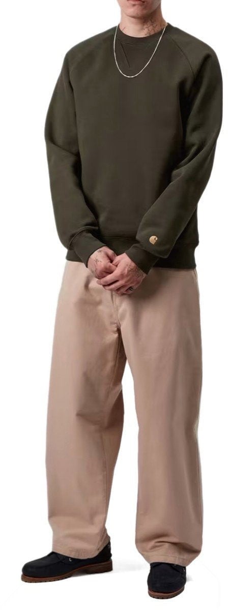 Carhartt CARHARTT WIP CHASE OLIVE SWEATSHIRT Groen