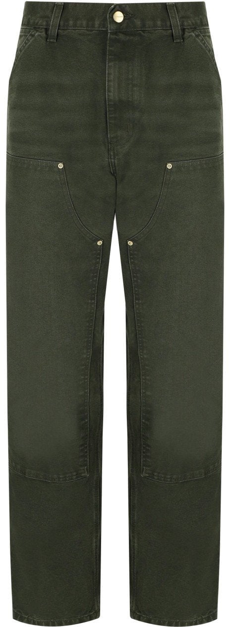 Carhartt CARHARTT WIP DOUBLE KNEE OLIVE PANTS Groen