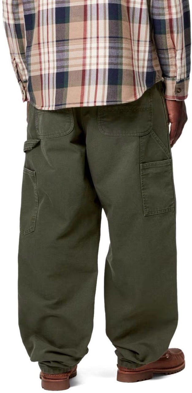 Carhartt CARHARTT WIP DOUBLE KNEE OLIVE PANTS Groen