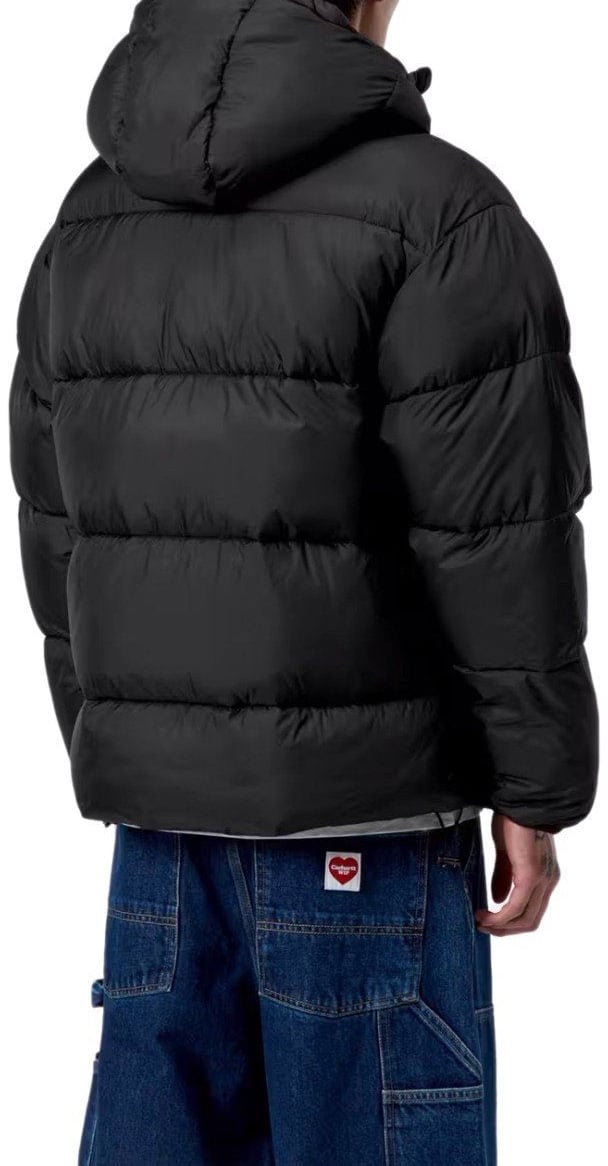 Carhartt CARHARTT WIP TORONTO CAMO DUCK HOODED PADDED JACKET Zwart
