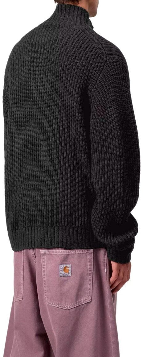 Carhartt CARHARTT WIP DETROIT HALF ZIP SWEATER Zwart