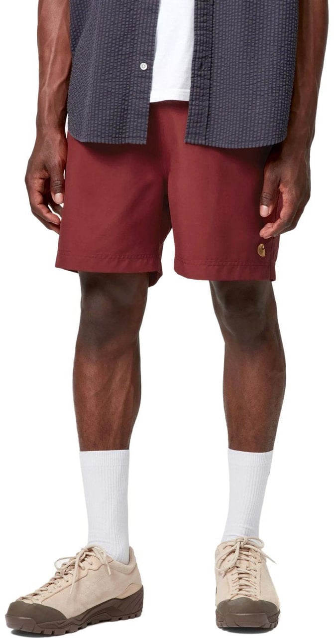 Carhartt CARHARTT WIP CHASE OXIDE SWIM TRUNKS Rood