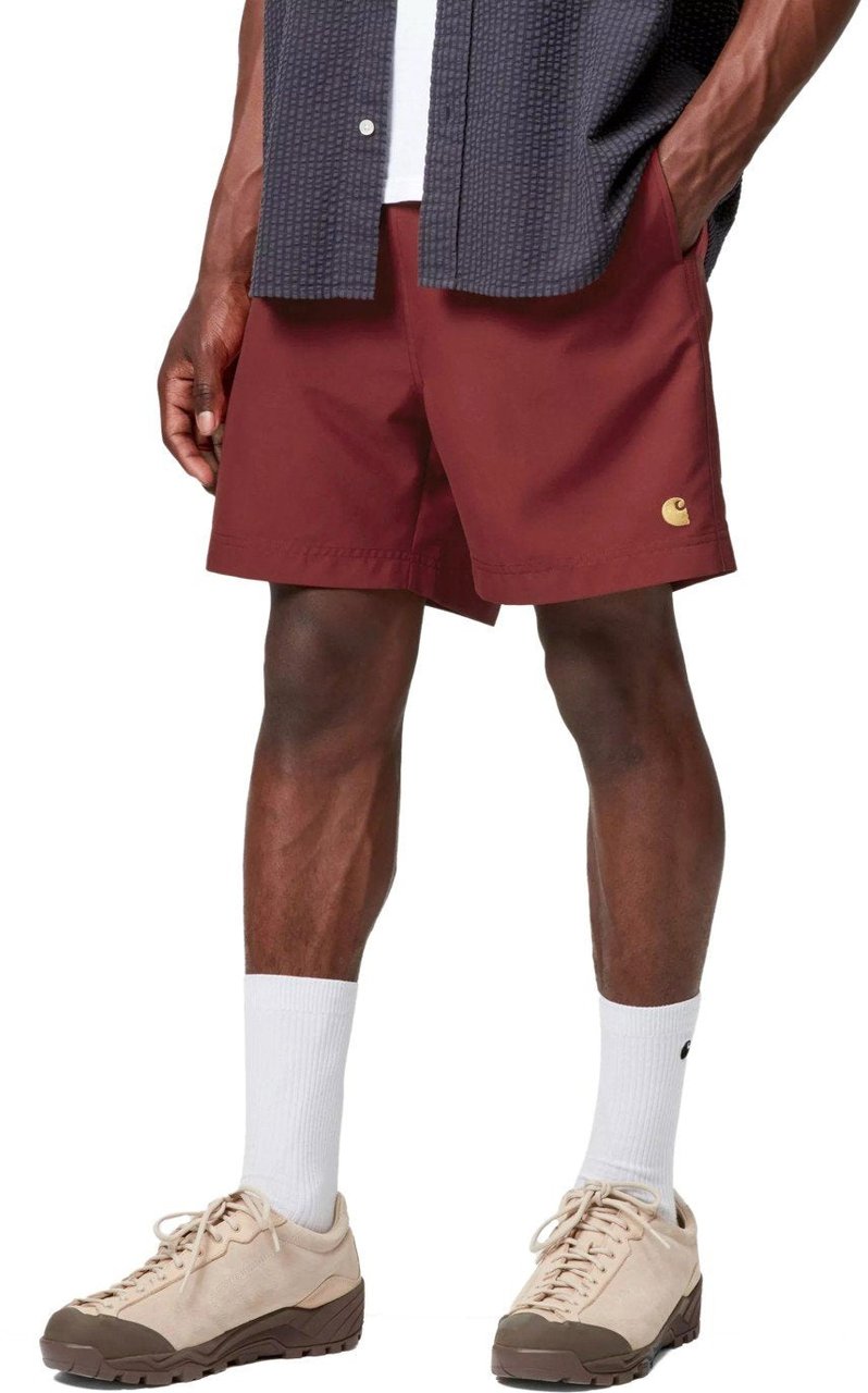 Carhartt CARHARTT WIP CHASE OXIDE SWIM TRUNKS Rood