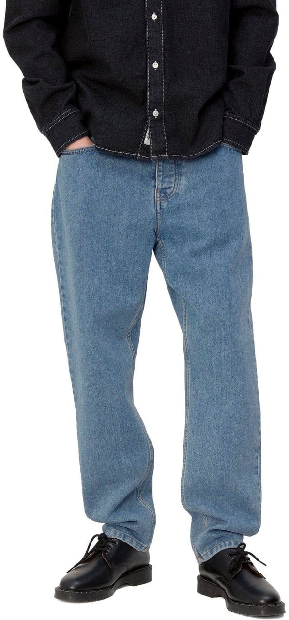 Carhartt CARHARTT WIP NEWEL BLUE STONE BLEACHED JEANS Lichtblauw