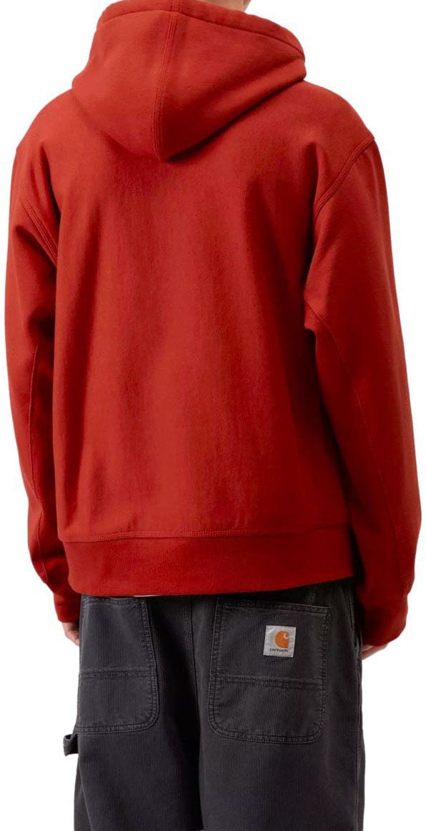 Carhartt CARHARTT WIP AMERICAN SCRIPT OXIDE HOODIE Rood