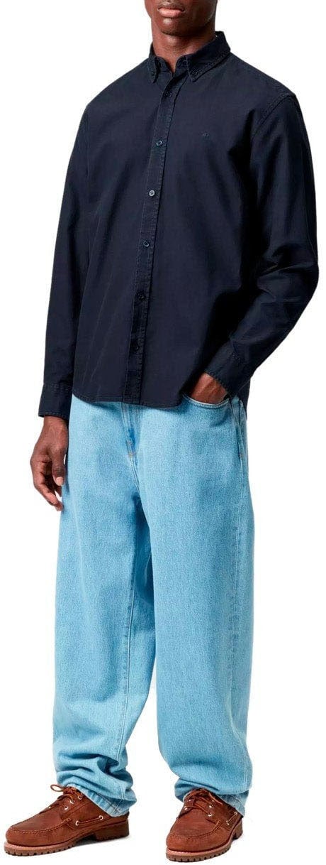 Carhartt CARHARTT WIP L/S BOLTON DARK NAVY SHIRT Blauw