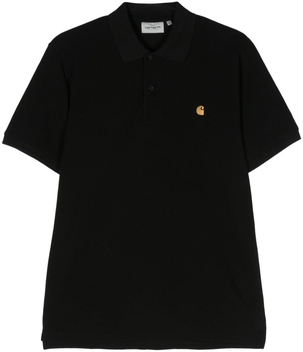Carhartt CARHARTT WIP S/S CHASE PIQUE POLO SHIRT Zwart