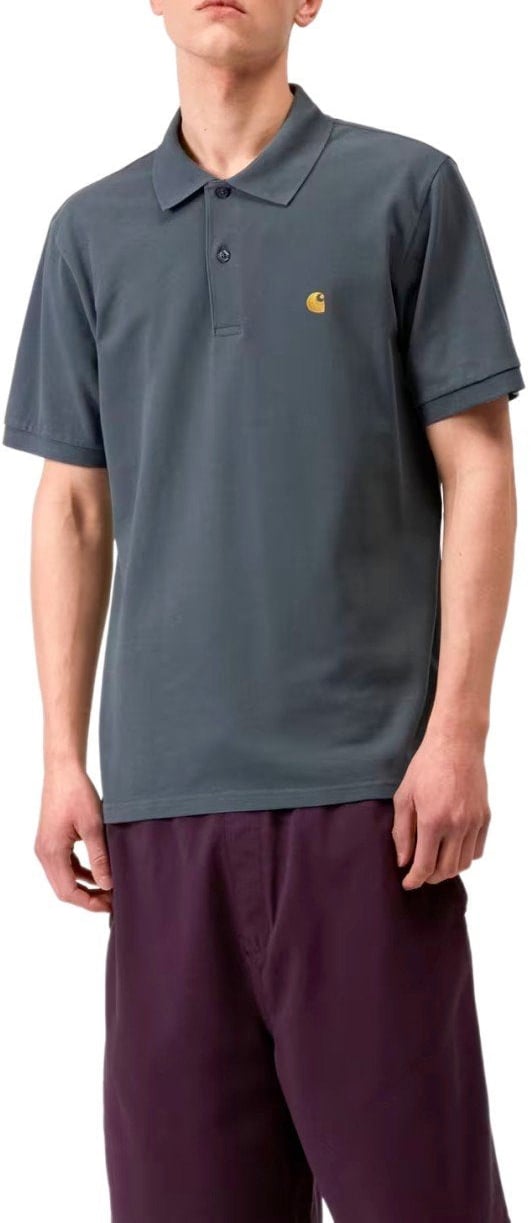 CARHARTT WIP S/S CHASE COZY POLO SHIRT Blauw