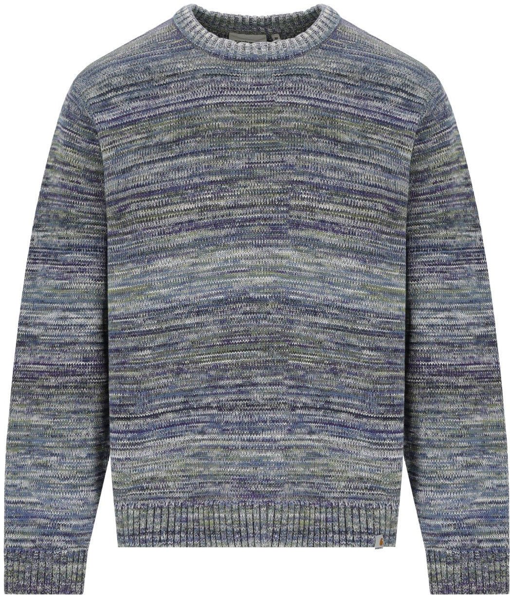 CARHARTT WIP KEENAN BLUE CREWNECK PULLOVER Lichtblauw