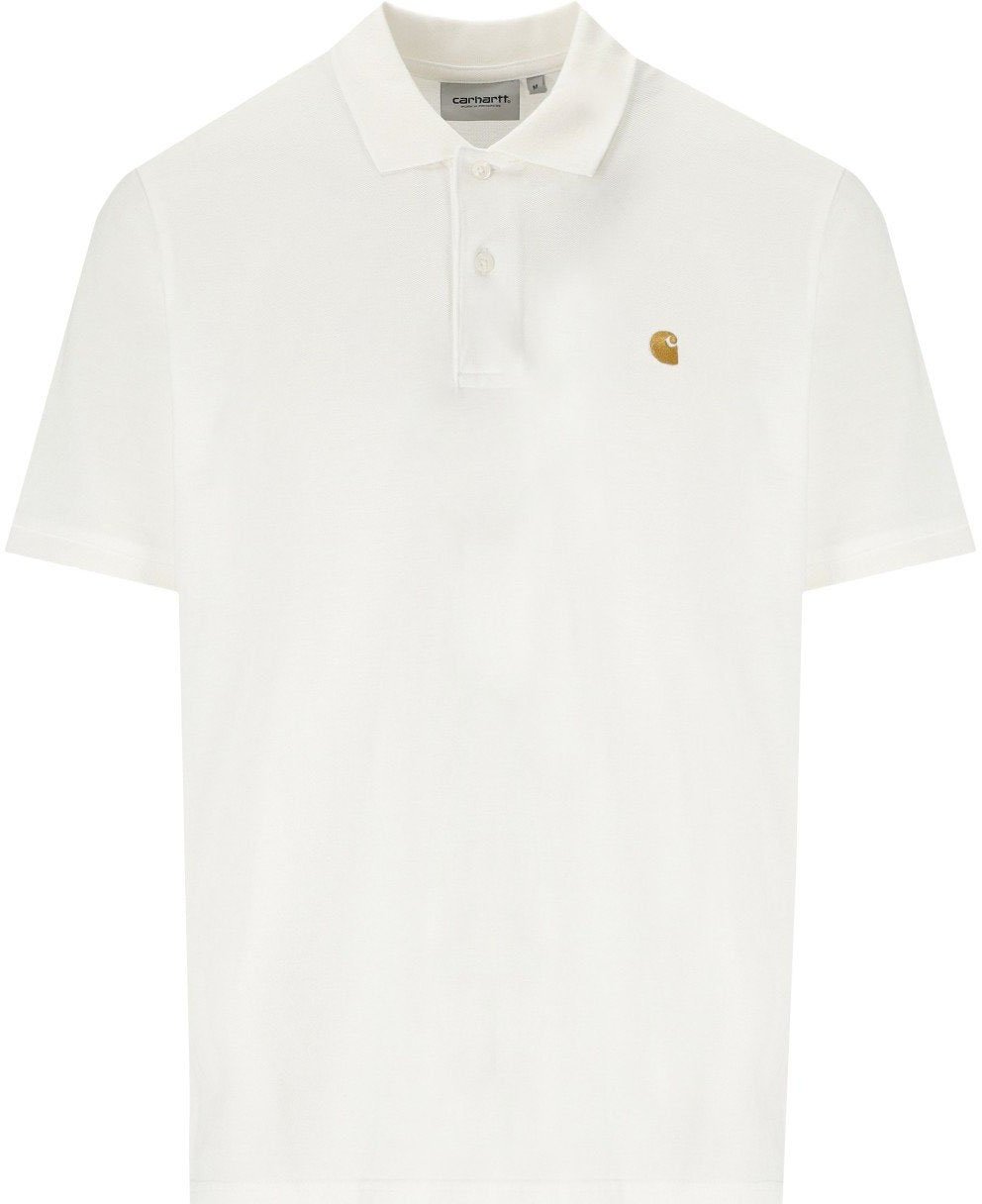 Carhartt CARHARTT WIP S/S CHASE PIQUE POLO SHIRT Wit