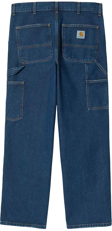 Carhartt carhartt wip double knee pant blue Blauw