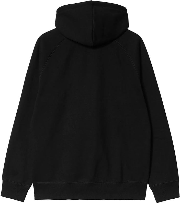 carhartt wip hooded chase jacket black Zwart