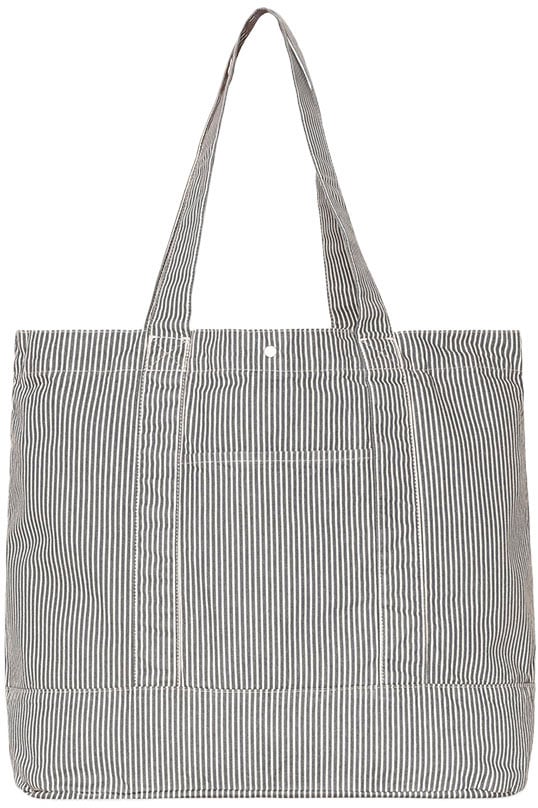 Carhartt carhartt wip mercer tote bag graphite wax Grijs