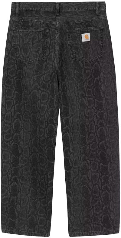 Carhartt carhartt wip snake landon pant coton camo noir Zwart