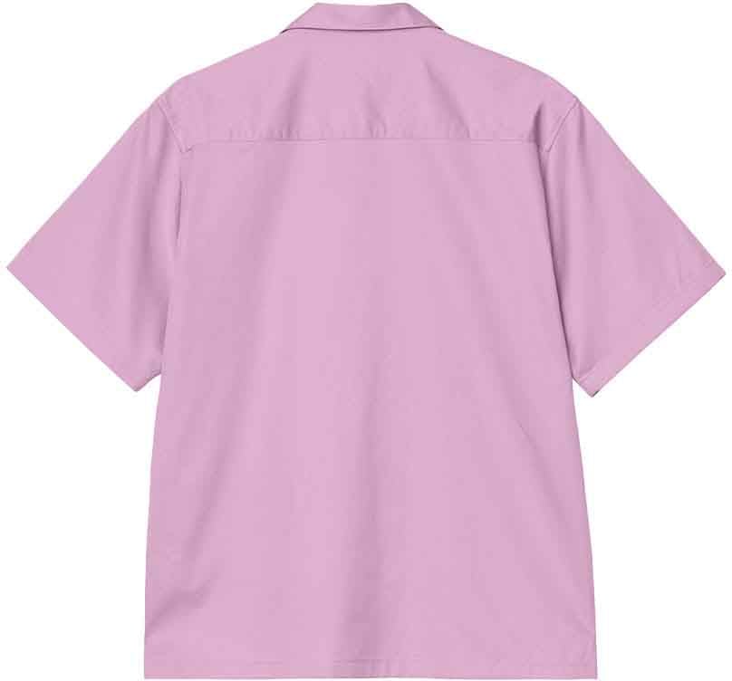 Carhartt carhartt wip s s delray shirt coton gentle purple Paars