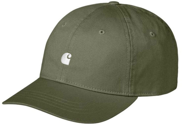 Carhartt casquette kaki carhartt logo brode vert Groen