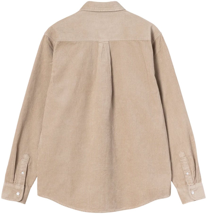 Carhartt chemise madison en velours cotele Beige
