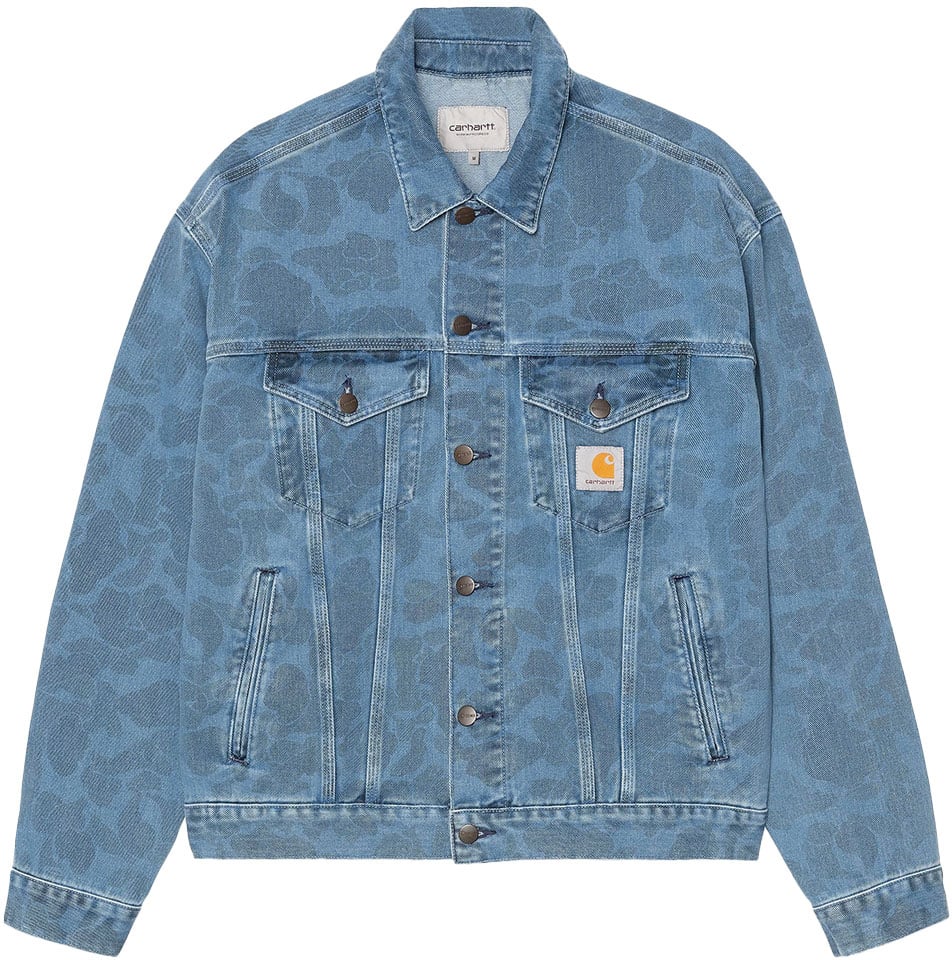 Carhartt duck helston jacket Blauw