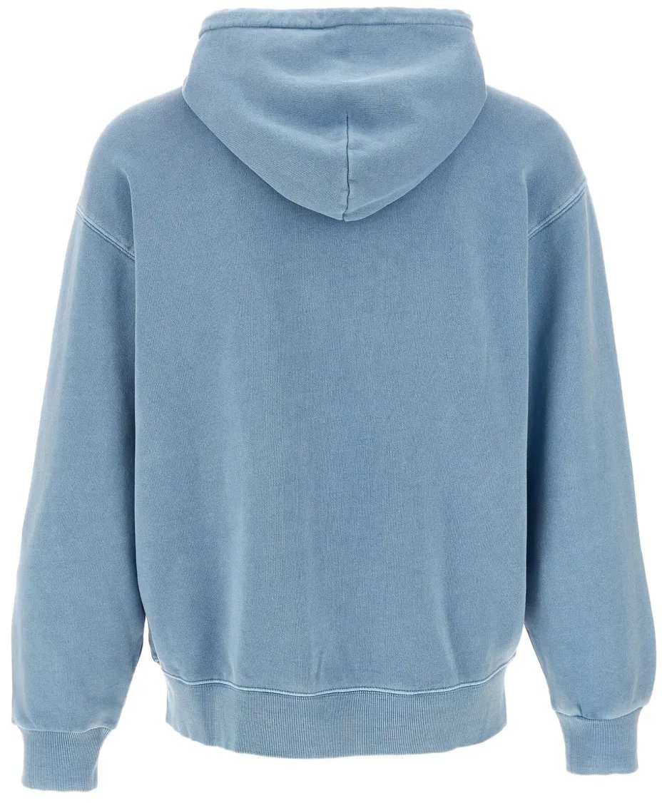 Carhartt hoodie zippe carhartt wip nelson coton gentle blue Blauw