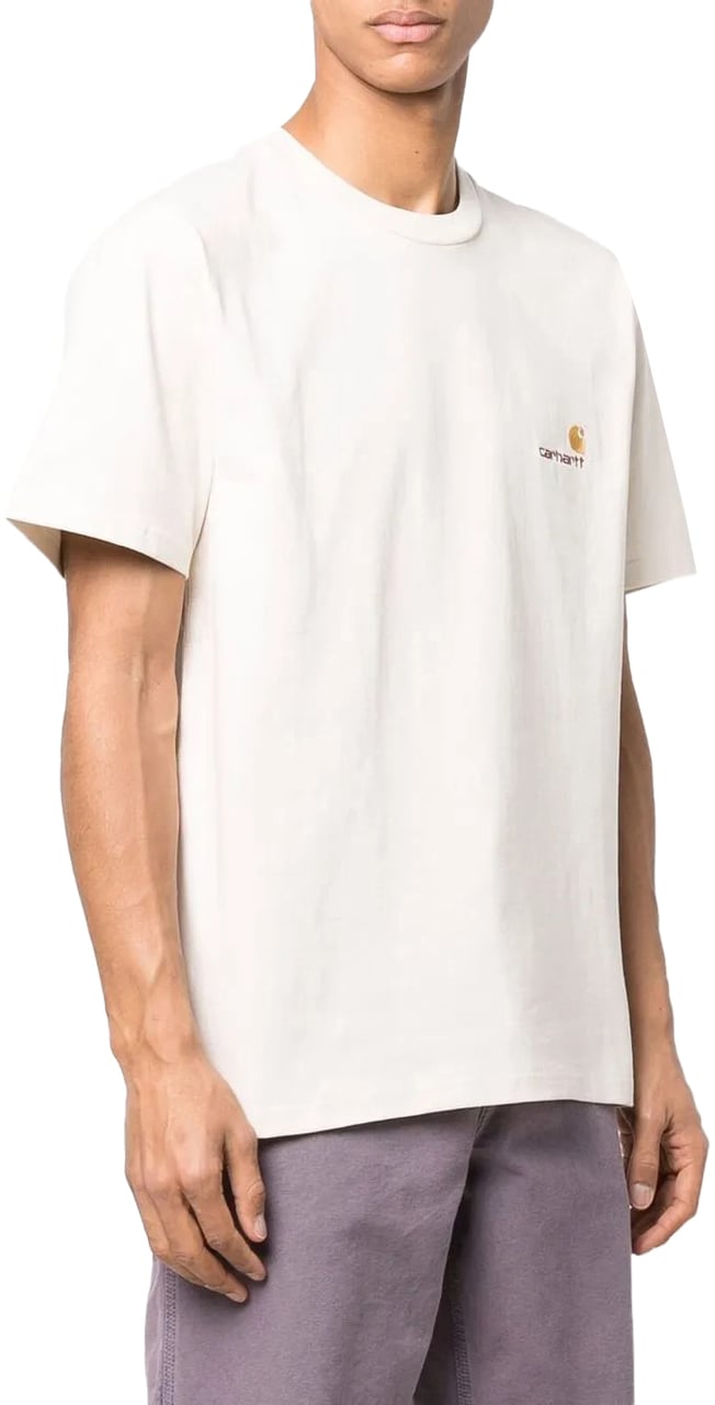Carhartt t shirt carhartt american script coton natural Beige