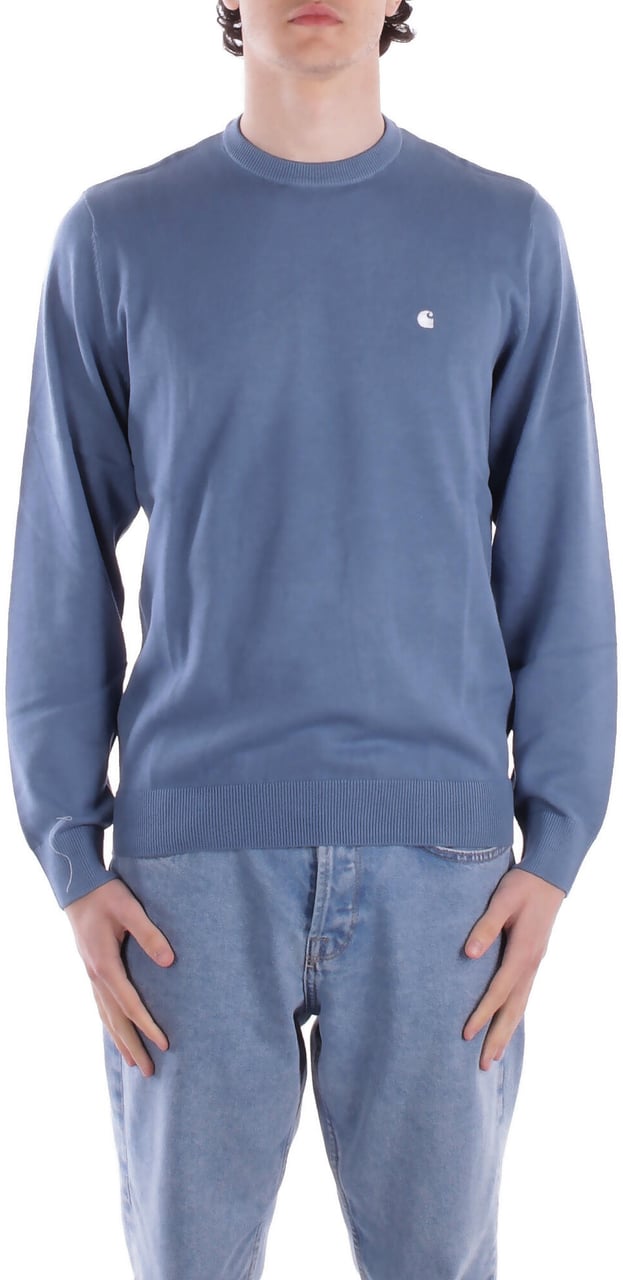 Carhartt Sweaters Icy Water Blauw