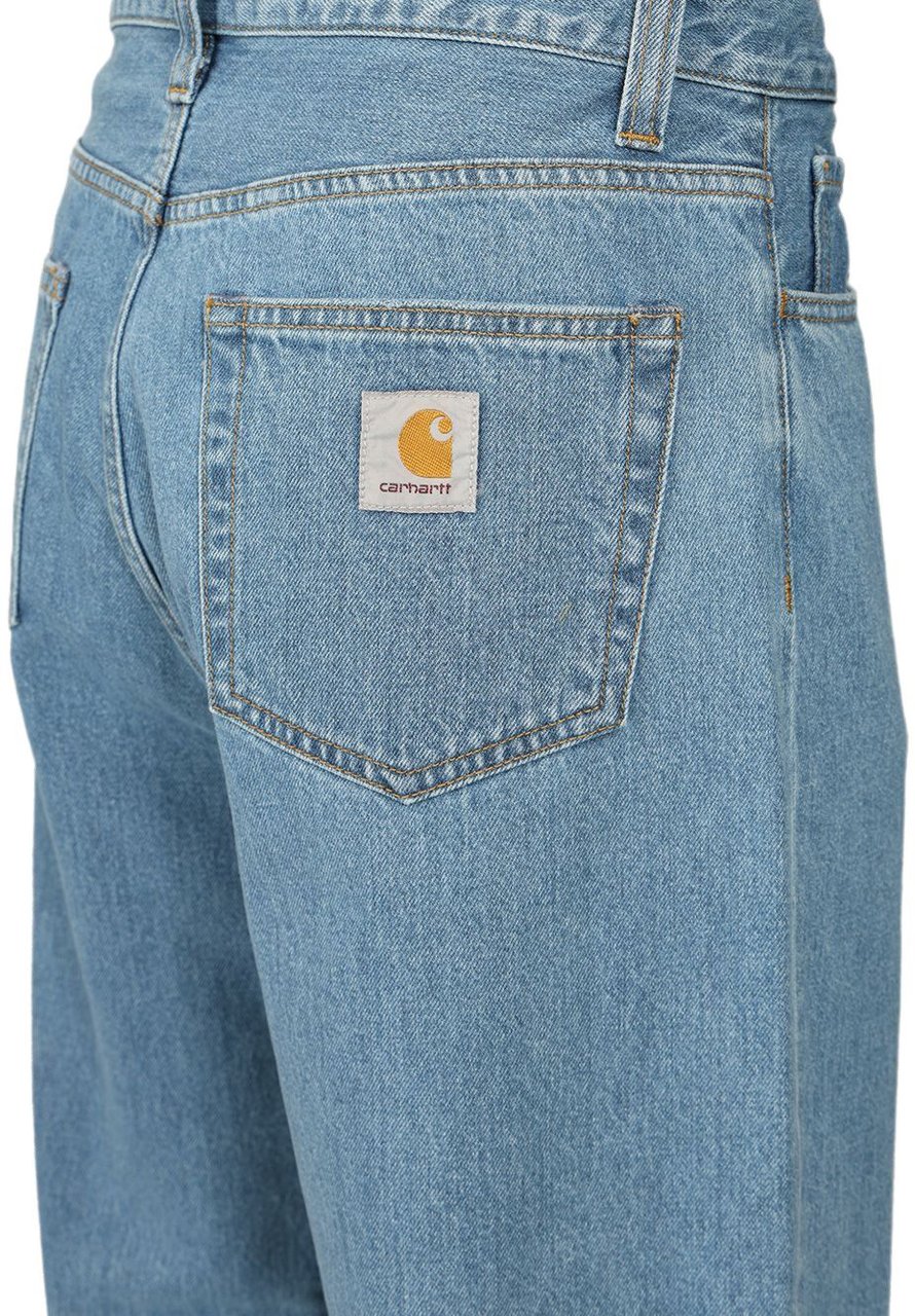 Carhartt Jeans Navy Blauw