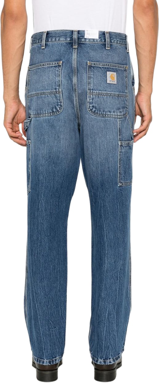 Carhartt Jeans Navy Blauw