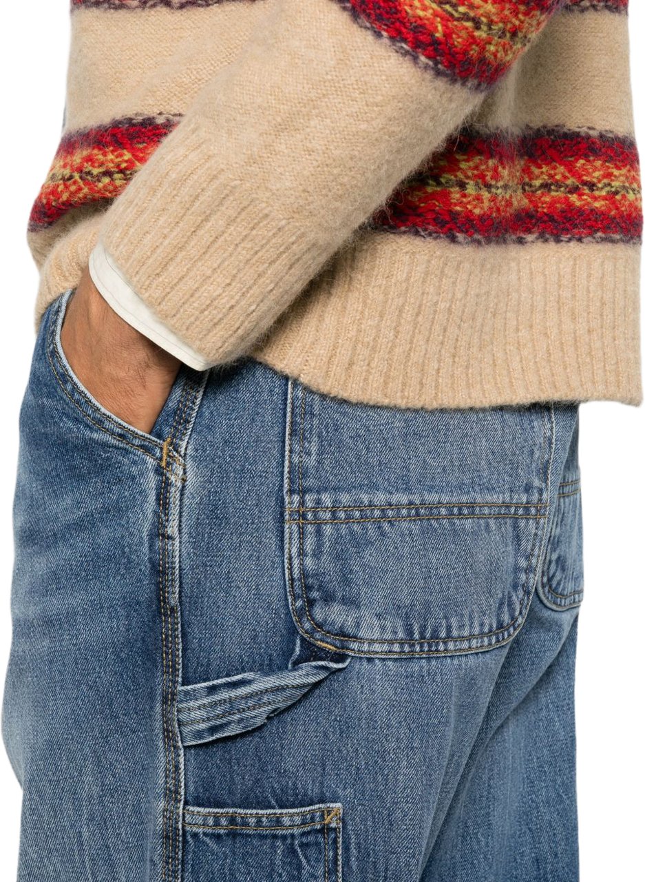 Carhartt Jeans Navy Blauw