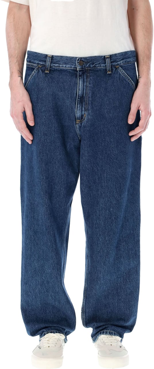 Carhartt Single Knee Denim Work Pants Blauw
