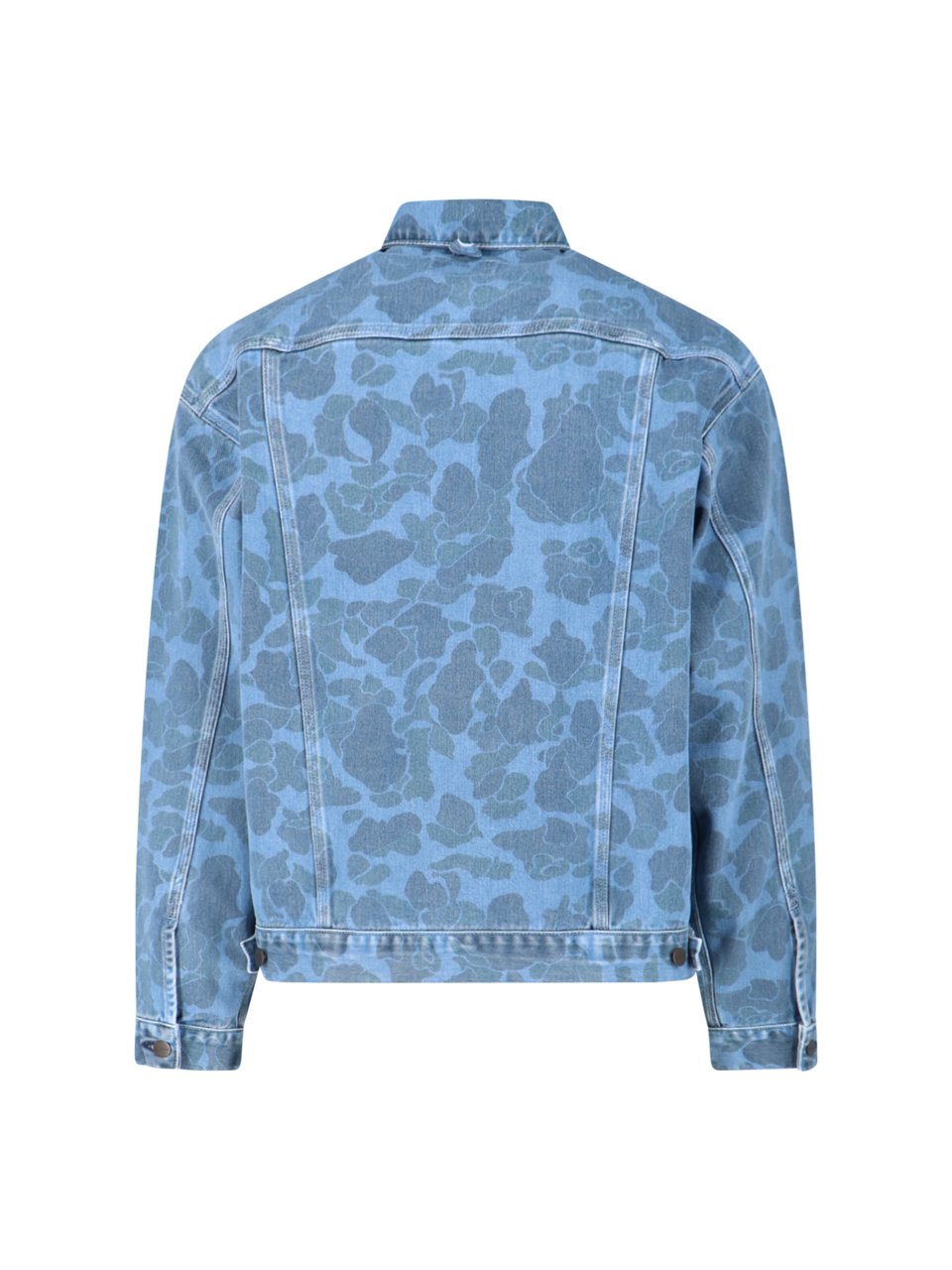 Carhartt "Duck Helston" Jacket, In Light Blue Organic Cotton Blauw