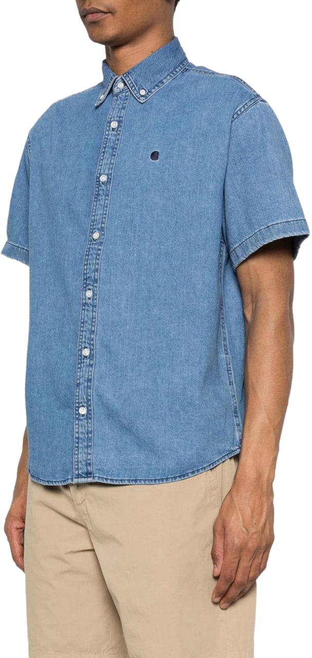 Carhartt Shirts Clear Blue Blauw