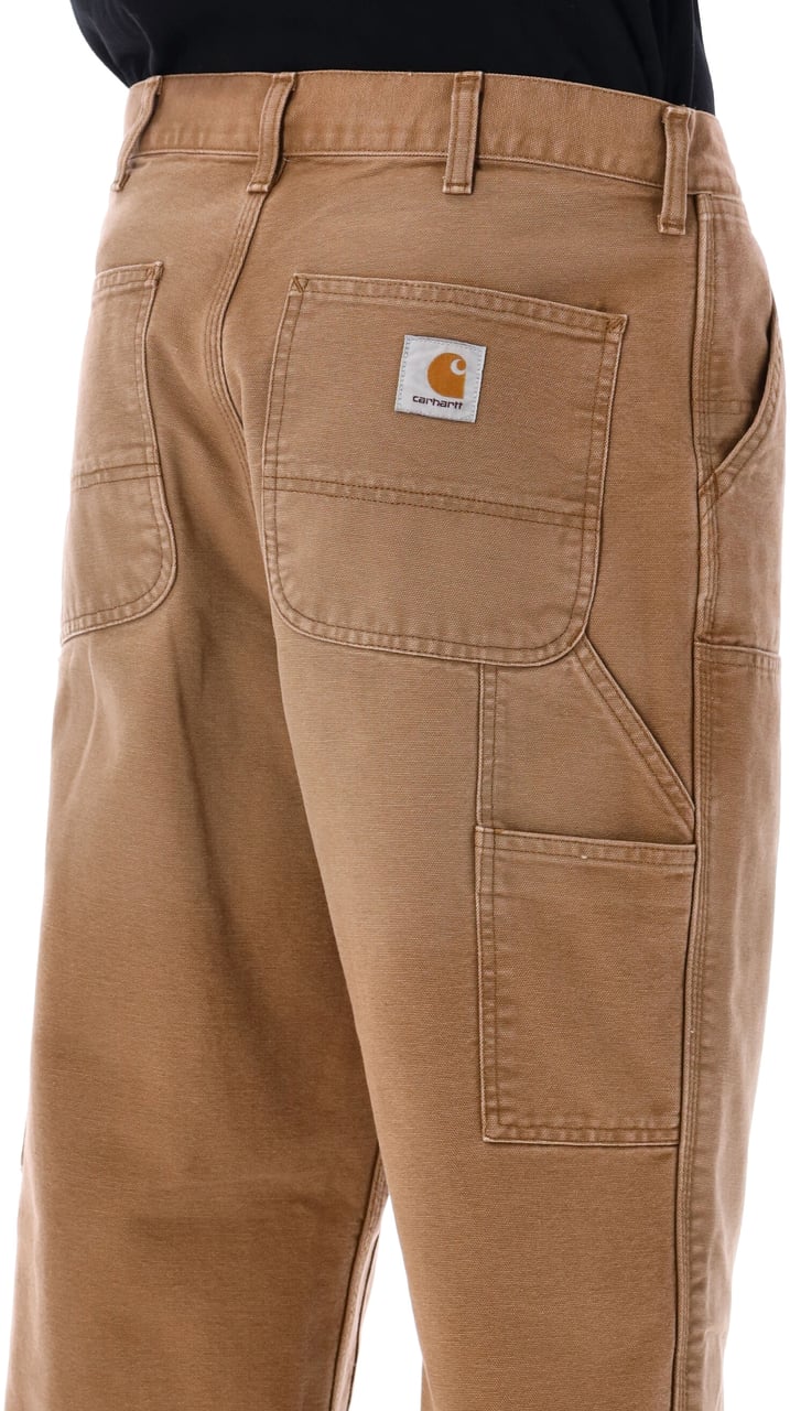 Carhartt Carhartt WIP Double Knee Pants in Dearborn canvas Bruin