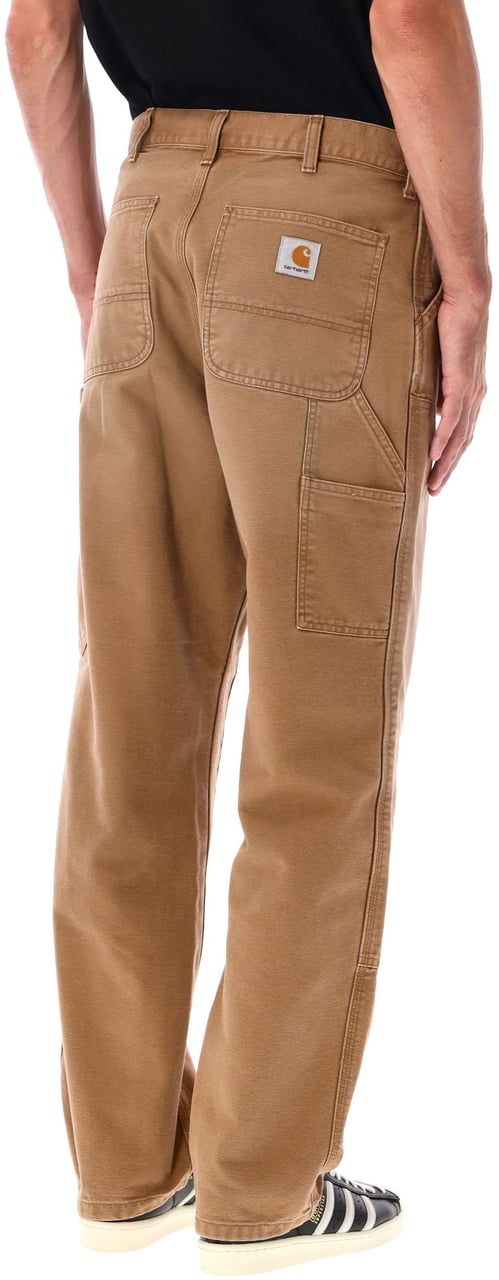 Carhartt Carhartt WIP Double Knee Pants in Dearborn canvas Bruin