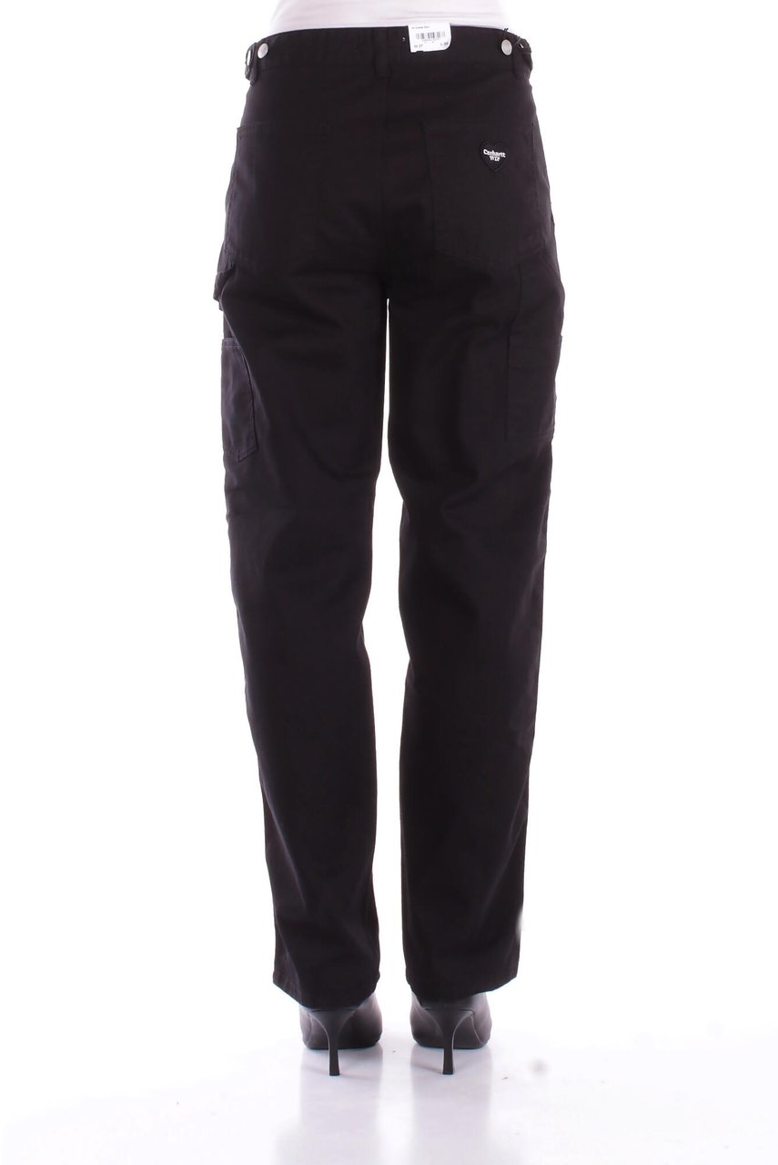 Carhartt Trousers Black Rinsed Zwart