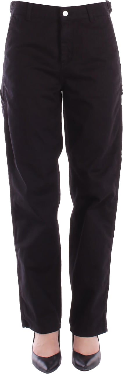 Carhartt Trousers Black Rinsed Zwart