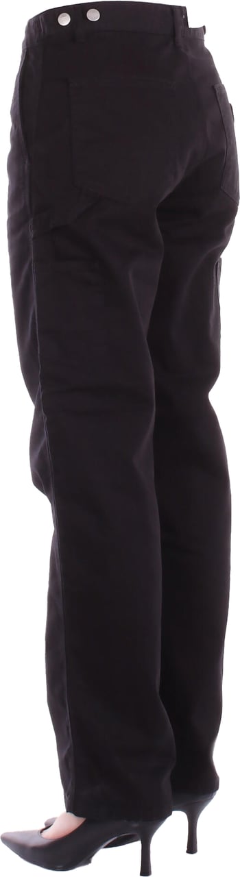 Carhartt Trousers Black Rinsed Zwart
