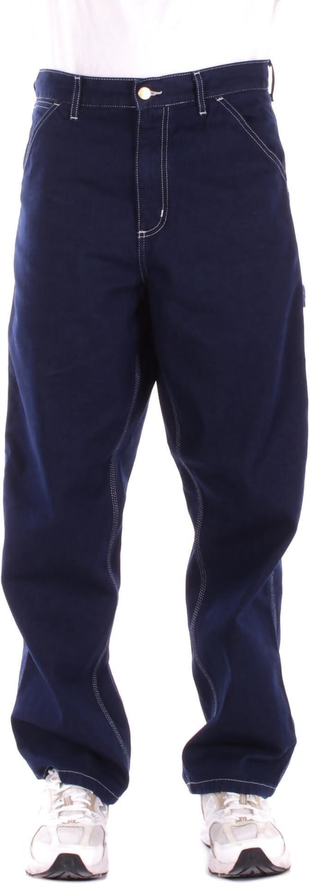 Carhartt Jeans Blue Rinsed Blauw