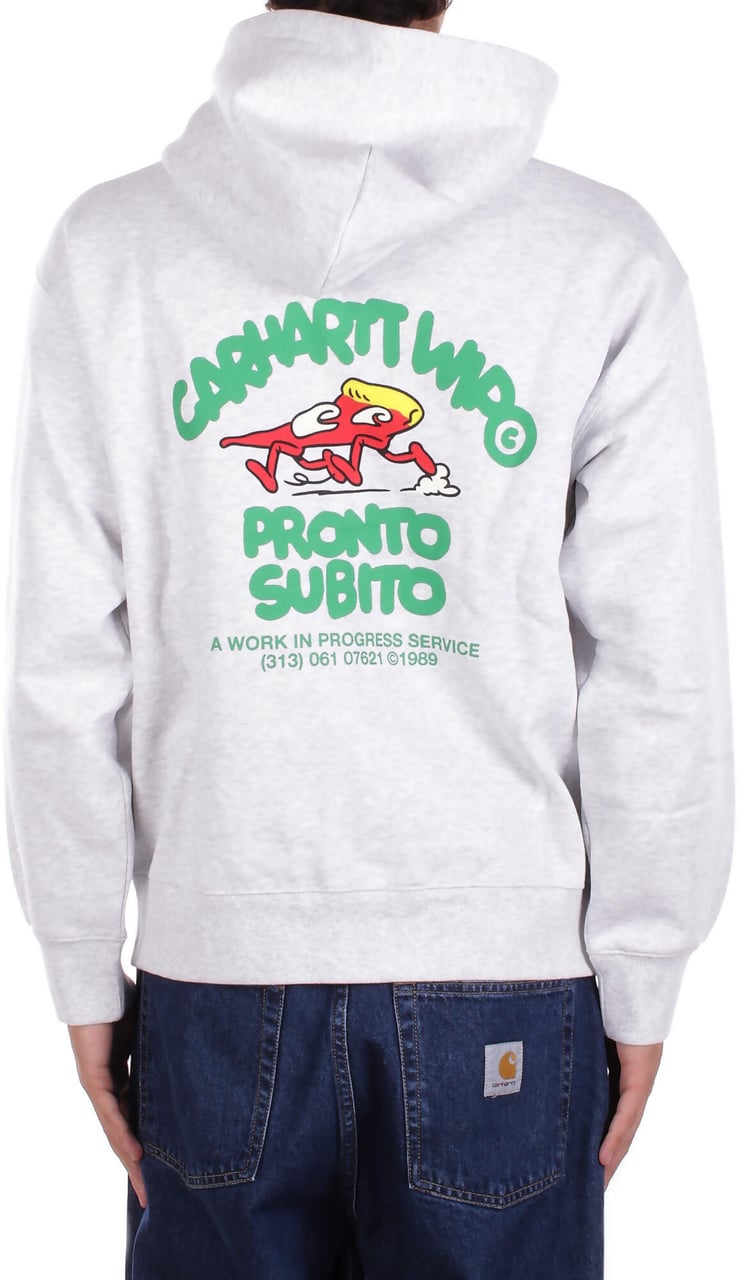 Carhartt Sweaters Ash Heater Lichtgrijs
