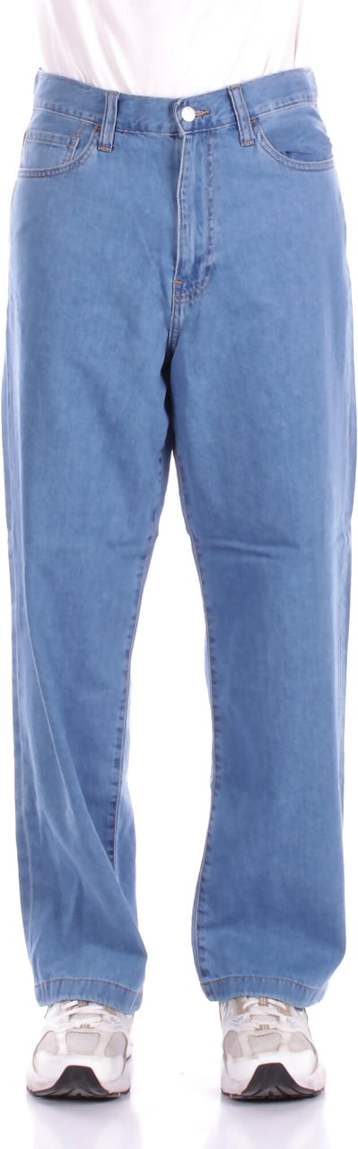 Carhartt Jeans Blu Bleached Wit