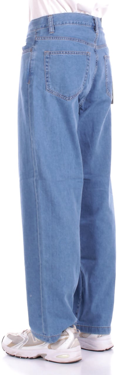 Carhartt Jeans Blu Bleached Wit