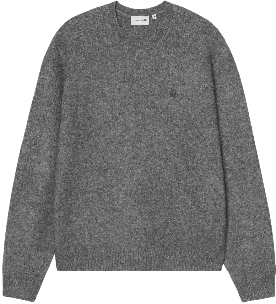 Carhartt sweat a logo brode Grijs